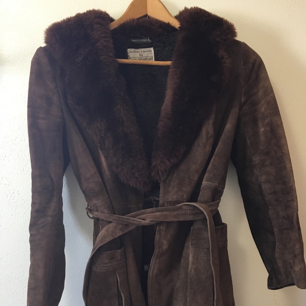 Vintage leather and suede by Juan Sebastian coat